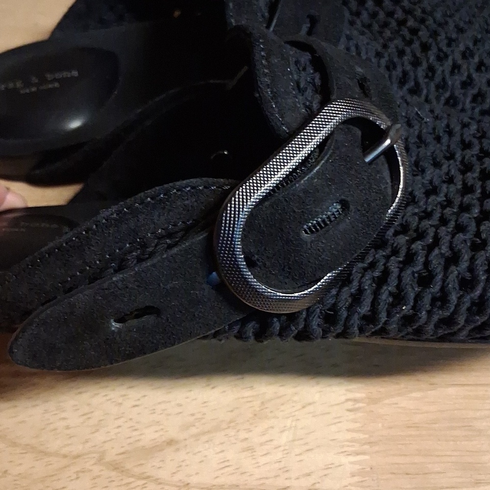 RAG & BONE ANSLEY SLIDE BLACK  EU 38 US 7 - Picture 4 of 6